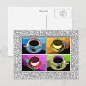 Postkarte - Java Addicdictions Pop Art (Vorne/Hinten)
