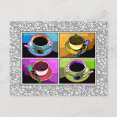 Postkarte - Java Addicdictions Pop Art (Vorderseite)