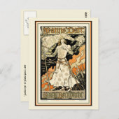 Postkarte: Jeanne d'Arc, Sarah Bernhardt Postkarte (Vorne/Hinten)