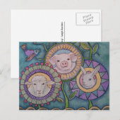 Postkarte "Jemand nicht etwas" (Vorne/Hinten)