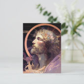 Postkarte Jesus AI: Glass Art (Stehend Vorderseite)