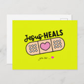 Postkarte Jesus heilt auch heute - auch Dich (Vorne/Hinten)
