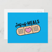 Postkarte Jesus heilt - Jesus heals (Vorne/Hinten)