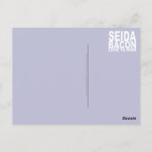 Postkarte "Jetzt Panik und Ausfliessen" (Rückseite)