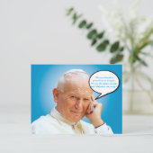Postkarte Johannes Paul II Karol Wojtyla (Stehend Vorderseite)