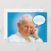 Postkarte Johannes Paul II Karol Wojtyla (Vorne/Hinten)