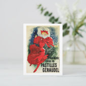 Postkarte: Jules Chéret. - Pastilles Geraudel Postkarte (Stehend Vorderseite)