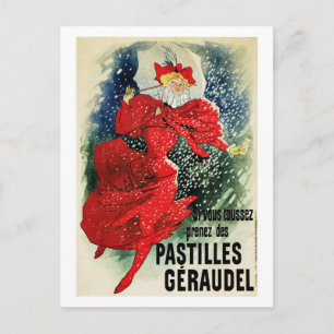 Postkarte: Jules Chéret. - Pastilles Geraudel Postkarte