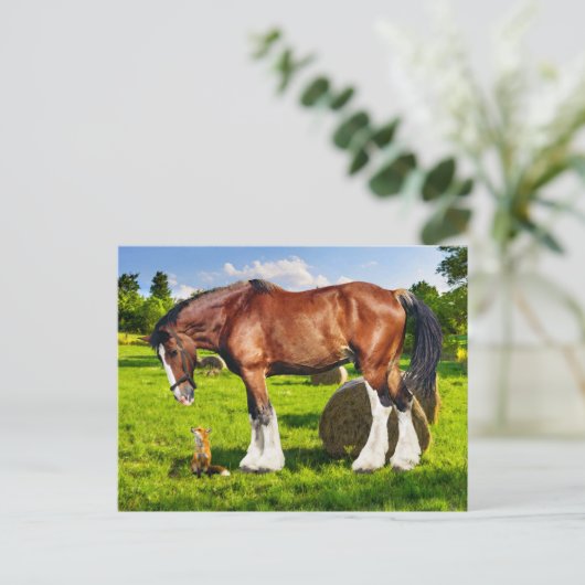 Postkarte "Justin & a Friend" (Stehend Vorderseite)