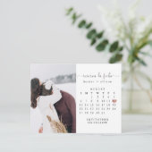 Postkarte | Kalender Save the Date (Stehend Vorderseite)