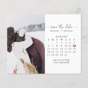 Postkarte Kalender Save the Date Flyer