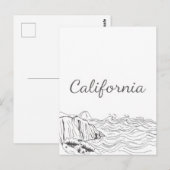 Postkarte Kalifornien (Vorne/Hinten)