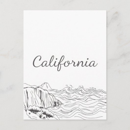 Postkarte Kalifornien (Vorderseite)