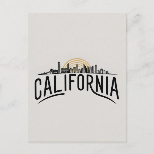 Postkarte Kalifornien (Vorderseite)