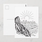 Postkarte Kalifornien (Vorne/Hinten)