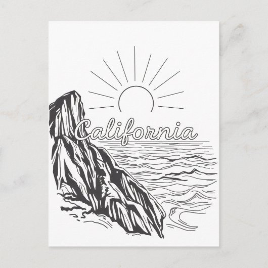 Postkarte Kalifornien (Vorderseite)