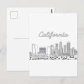 Postkarte Kalifornien (Vorne/Hinten)