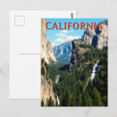 Postkarte Kalifornien (Vorne/Hinten)