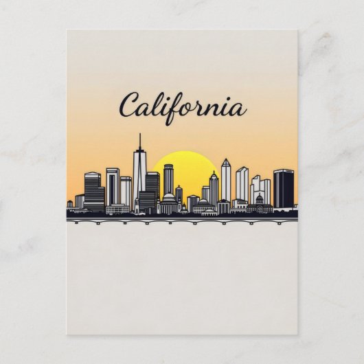 Postkarte Kalifornien (Vorderseite)