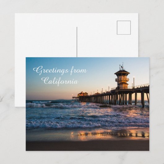 Postkarte Kalifornien (Vorne/Hinten)