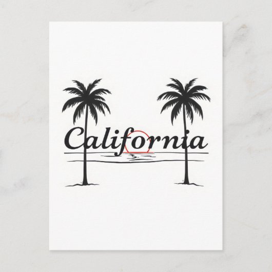 Postkarte Kalifornien (Vorderseite)