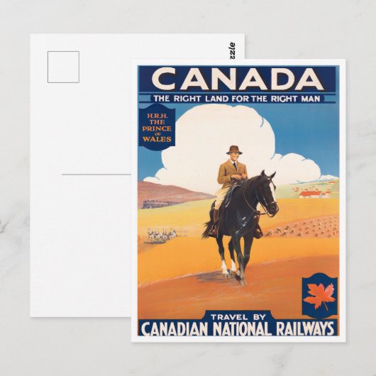 Postkarte Kanada Vintage (Vorne/Hinten)