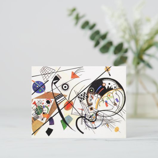 Postkarte Kandinsky Tranverse Line (Stehend Vorderseite)
