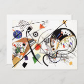 Postkarte Kandinsky Tranverse Line (Vorne/Hinten)