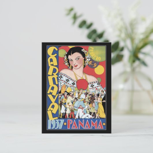 Postkarte: Karneval Postkarte (Stehend Vorderseite)