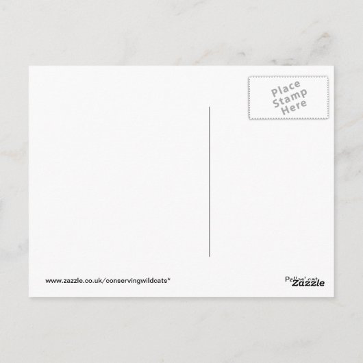 Postkarte - Katze (Rückseite)