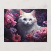Postkarte Katze Fleur (Vorderseite)