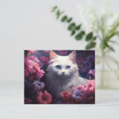 Postkarte Katze Fleur (Stehend Vorderseite)