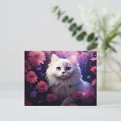 Postkarte Katze Fleur 2 (Stehend Vorderseite)