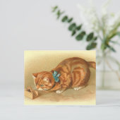 Postkarte "Katze und Maus" (Stehend Vorderseite)