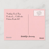 Postkarte: KICKS AUF DER ROUTE 66 Retro Style Postkarte (Rückseite)