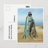 Postkarte - King Arthur Beach UK Cornwall (Vorne/Hinten)