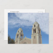 Postkarte - Kirchenturm in Petaluma (Vorne/Hinten)