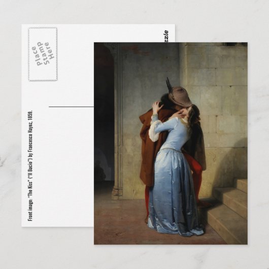 Postkarte Kiss/Il Bacio (Vorne/Hinten)