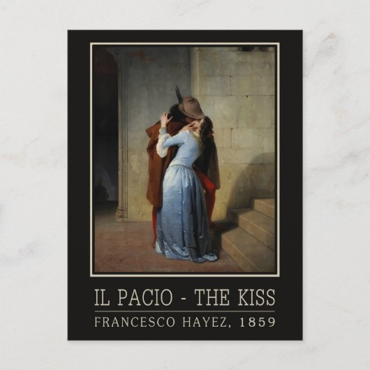 Postkarte Kiss/Il Bacio (Vorderseite)