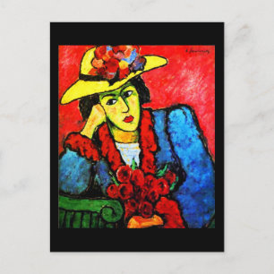 Postkarte-Klassiker/Retro-Alexej von Jawlensky 17 Postkarte