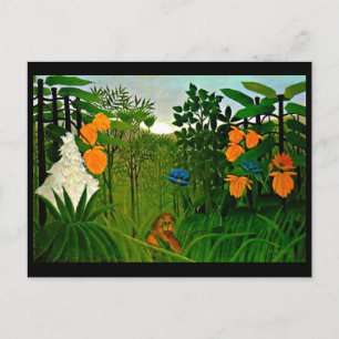 Postkarte-Klassiker/Retro-Henri Rousseau 14 Postkarte