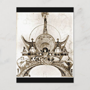 Postkarte-Klassiker/Vintage-Alphonse Mucha 63 Postkarte