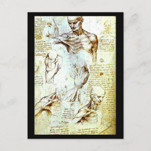 Postkarte-Klassiker/Vintage-Leonardo da Vinci 13 Postkarte