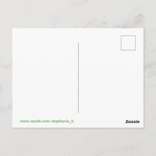 Postkarte - Kleeblätter (Rückseite)