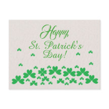 Postkarte - Kleeblätter