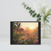 Postkarte Kolibri im Flug (Stehend Vorderseite)