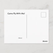 Postkarte - Komm, flieg mit mir (Rückseite)