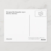 Postkarte Königssee (Rückseite)