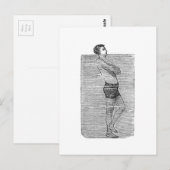 Postkarte 'Kopf über Wasser' (Vorne/Hinten)