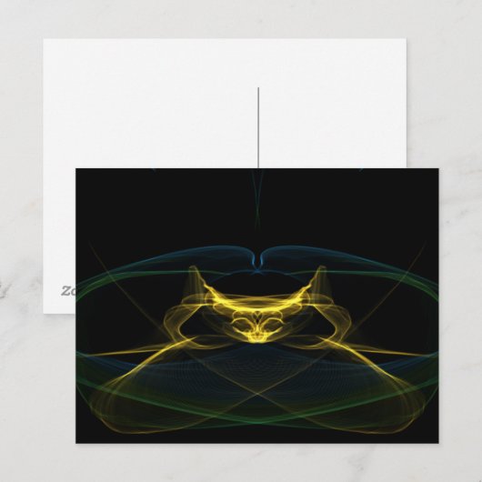 Postkarte - Kosmische Entität (Vorne/Hinten)